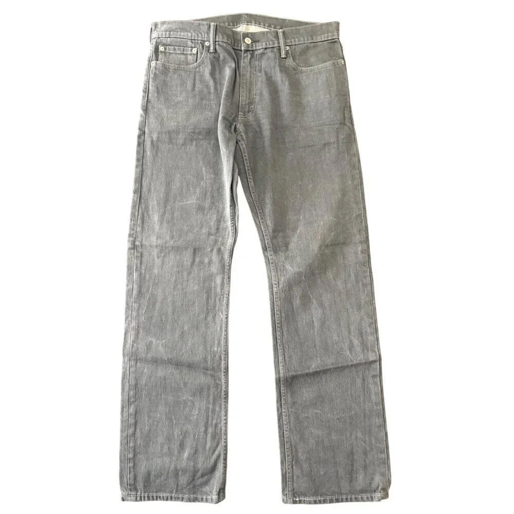 Levi’s 514 Straight Fit Straight Leg Gray Stretch Jeans Men’s 36 x 34